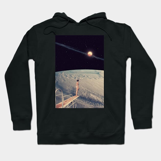 Leap of Faith - Space Aesthetic, Retro Futurism, Sci Fi Hoodie by jessgaspar